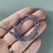 2mm AAA Iolite Micro Faceted Cube Beads Genuine Beads 7