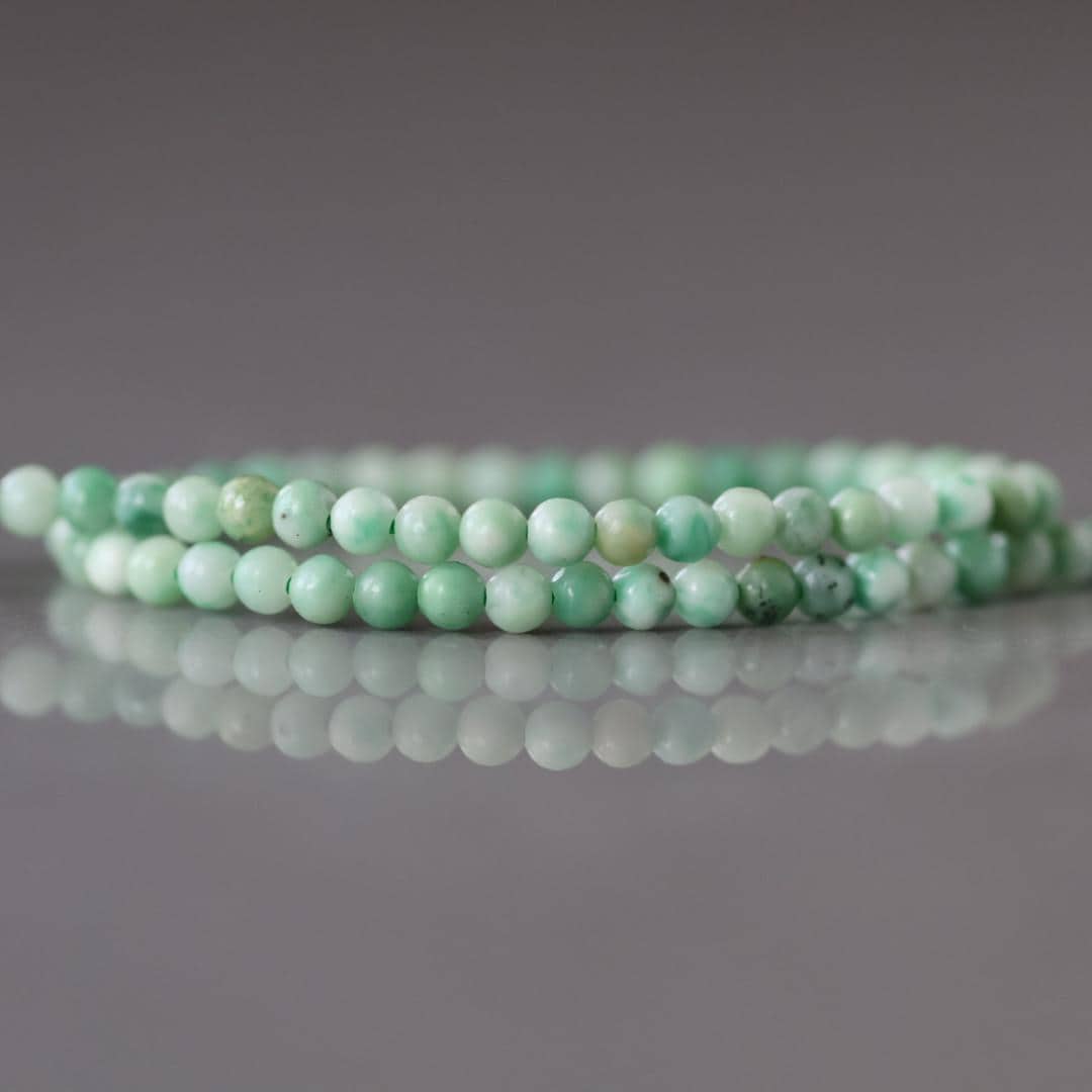 2mm Natural Jade Smooth Beads 15" Jade Round Genuine Gemstone Beads for Jewelry Making Beading Craft Gift Beads DIY Jewelry