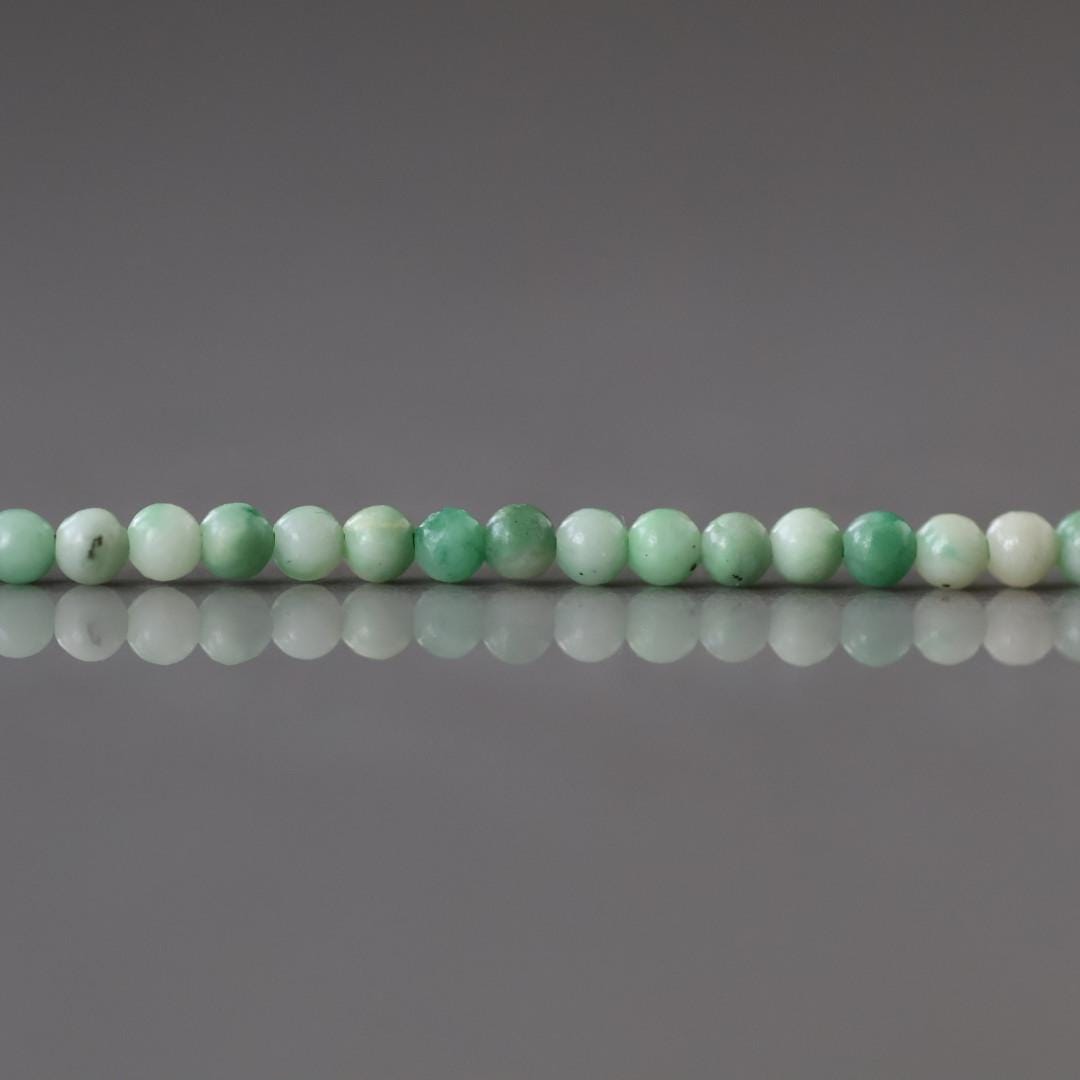 2mm Natural Jade Smooth Beads 15" Jade Round Genuine Gemstone Beads for Jewelry Making Beading Craft Gift Beads DIY Jewelry