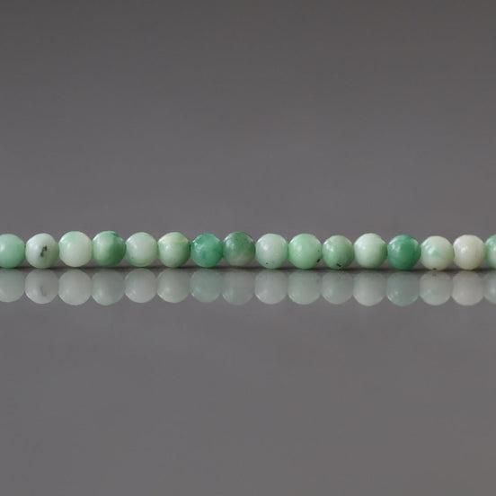 2mm Natural Jade Smooth Beads 15" Jade Round Genuine Gemstone Beads for Jewelry Making Beading Craft Gift Beads DIY Jewelry