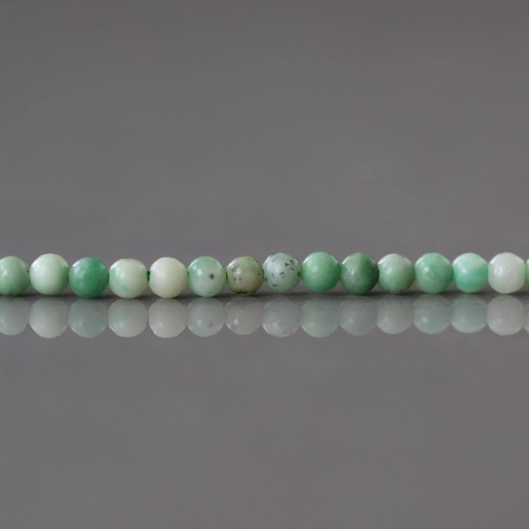 2mm Natural Jade Smooth Beads 15" Jade Round Genuine Gemstone Beads for Jewelry Making Beading Craft Gift Beads DIY Jewelry