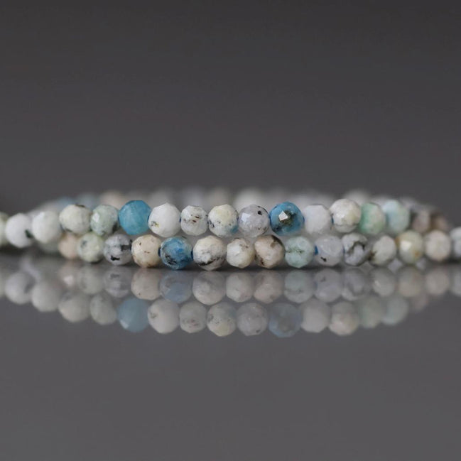 2mm K2 Jasper Beads – Tiny Smooth Round Natural Gemstone 15" Strand