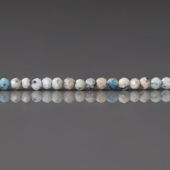 2mm K2 Jasper Beads – Tiny Smooth Round Natural Gemstone 15" Strand