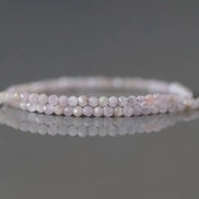 2mm Kunzite Micro Faceted Beads Genuine Lilac Kunzite Beads 15