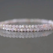 2mm Kunzite Micro Faceted Beads Genuine Lilac Kunzite Beads 15