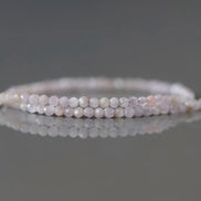 2mm Kunzite Beads ‚Äì Tiny Faceted Round Natural Gemstone 15
