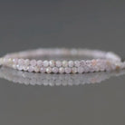 2mm Kunzite Beads ‚Äì Tiny Faceted Round Natural Gemstone 15" Strand