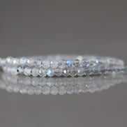 2mm AAA Labradorite Micro Faceted Beads Genuine Blue Flash Beads 15