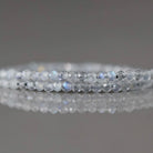 2mm Labradorite Beads ‚Äì Tiny Faceted Round Natural Gemstone 15" Strand