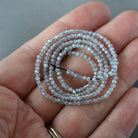 2mm Labradorite Beads ‚Äì Tiny Faceted Round Natural Gemstone 15" Strand