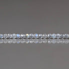 2mm Labradorite Beads ‚Äì Tiny Faceted Round Natural Gemstone 15" Strand