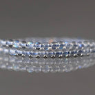 2mm Labradorite Beads ‚Äì Tiny Smooth Round Natural Gemstone 15" Strand