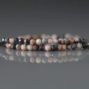 2mm Lace Rhodonite Beads Faceted 15