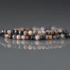 2mm Lace Rhodonite Beads - Tiny Faceted Round Natural Gemstone 15" Strand