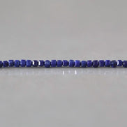 2mm Lapis Lazuli Beads – Tiny Faceted Cube Natural Gemstone 15