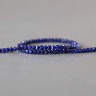 2mm Lapis Lazuli Beads – Tiny Faceted Cube Natural Gemstone 15" Strand