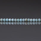 2mm Dominican Larimar Beads - Tiny Faceted Round Natural Gemstone 6.5" Strand