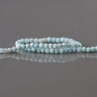 2mm Dominican Larimar Beads - Tiny Faceted Round Natural Gemstone 6.5" Strand