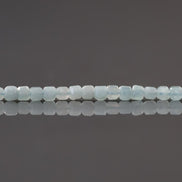 2mm Light Amazonite Beads ‚Äì Tiny Faceted Cube Natural Gemstone 15