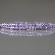 2mm Light Amethyst Beads – Tiny Faceted Round Natural Gemstone 15