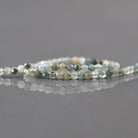 2mm Light Blue Tourmaline Beads – Tiny Faceted Round Natural Gemstone 15" Strand