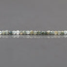 2mm Light Blue Tourmaline Beads – Tiny Faceted Round Natural Gemstone 15" Strand