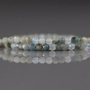 2mm Light Blue Tourmaline Beads – Tiny Faceted Round Natural Gemstone 15
