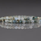2mm Light Blue Tourmaline Beads – Tiny Faceted Round Natural Gemstone 15" Strand