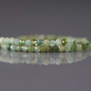 2mm Green Tourmaline Micro Faceted Beads 15