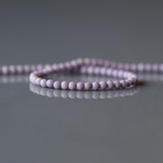 2mm Phosphosiderite Beads 15” Light Purple Phosphosiderite Smooth Gemstone Beads Beading Crafter Gift