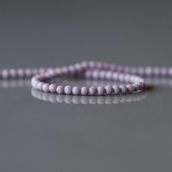 2mm Phosphosiderite Beads 15” Light Purple Phosphosiderite Smooth Gemstone Beads Beading Crafter Gift