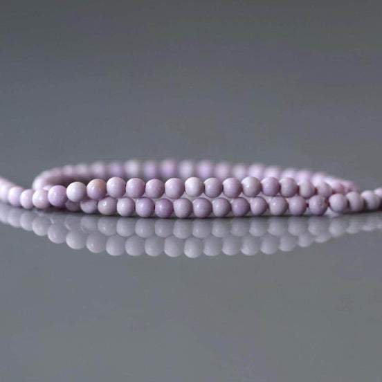 2mm Phosphosiderite Beads 15” Light Purple Phosphosiderite Smooth Gemstone Beads Beading Crafter Gift