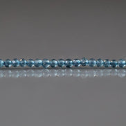 2mm London Blue Topaz Beads – Tiny Faceted Round Natural Gemstone 12