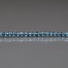 2mm London Blue Topaz Beads – Tiny Faceted Round Natural Gemstone 12" Strand