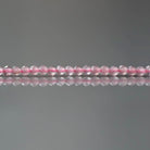 2mm Madagascar Rose Quartz Beads – Tiny Faceted Round Natural Gemstone 15" Strand