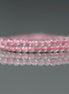 2mm Madagascar Rose Quartz Beads – Tiny Faceted Round Natural Gemstone 15" Strand