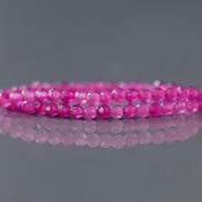 2mm Magenta Quartz Meads Micro Faceted Seed Beads Genuine Hot Pink Quartz Beads 15