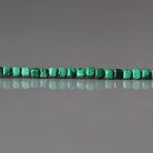 2mm Malachite Beads ‚Äì Tiny Faceted Cube Natural Gemstone 15" Strand