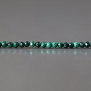 2mm Malachite Beads Faceted 15
