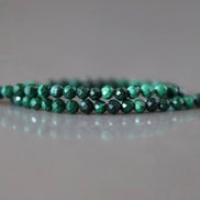2mm Malachite Beads Faceted 15