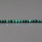 2mm Malachite Beads ‚Äì Tiny Faceted Round Natural Gemstone 15" Strand
