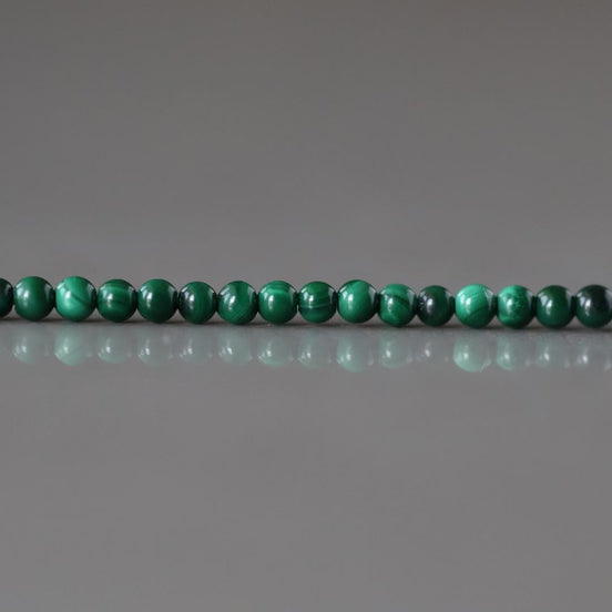 2mm Malachite Smooth Beads 15" Vivid Green Malachite Gemstone Beads for Jewelry Making Beading Gift Crafter