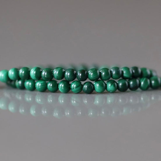2mm Malachite Smooth Beads 15" Vivid Green Malachite Gemstone Beads for Jewelry Making Beading Gift Crafter