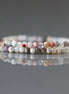 2mm Mexican Laguna Agate Beads ‚Äì Tiny Faceted Round Natural Gemstone 15" Strand
