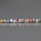 2mm Mexican Laguna Agate Beads ‚Äì Tiny Faceted Round Natural Gemstone 15" Strand