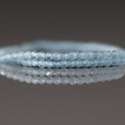 2mm AAA Milky Aquamarine Beads Micro Faceted 13