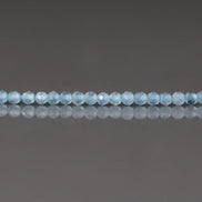2mm Milky Aquamarine Beads - Tiny Faceted Round Natural Gemstone 13