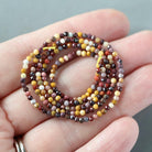 2mm Mookaite Jasper Beads ‚Äì Tiny Faceted Round Natural Gemstone 15" Strand