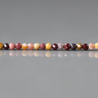 2mm Mookaite Jasper Beads ‚Äì Tiny Faceted Round Natural Gemstone 15" Strand