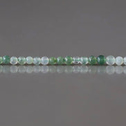 2mm Moss Agate Beads ‚Äì Tiny Smooth Round Natural Gemstone 15